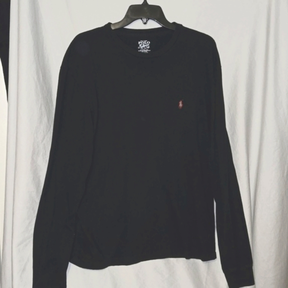 Ralph Lauren long-sleeved pocketed  cotton t-shirt